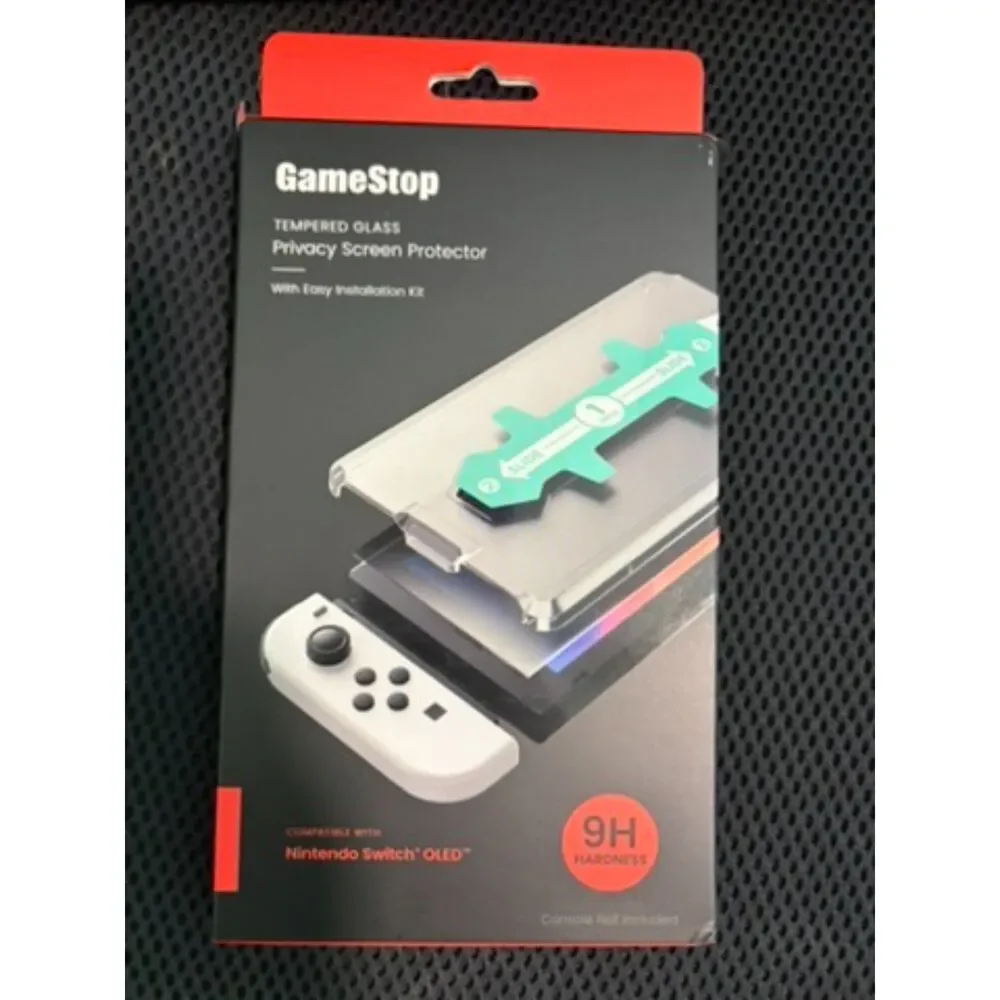 GameStop Tempered Glass privacy screen protector for nintendo switch OLED NEW